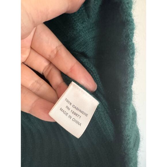 NakedCashmere ARYANA CASHMERE TURTLENECK SWEATER Cypress Large - Picture 9 of 9